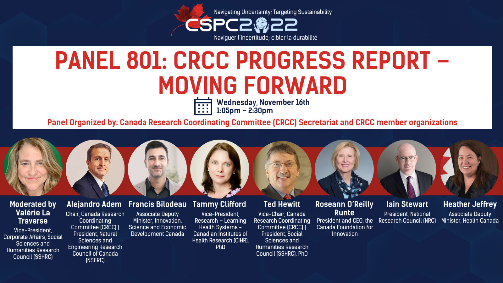 CRCC panel participation at CSPC 2022